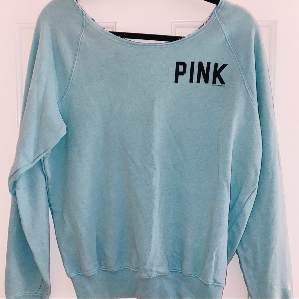VS PINK Off The Shoulder Sweatshirt